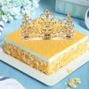 Cake Topper Rust-proof Realistic Looking Metal Crown Cake Topper Royal Themed Baby Shower