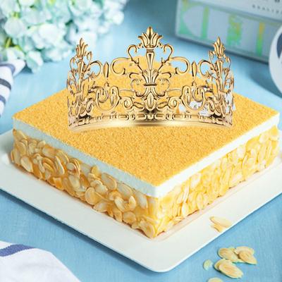 Topper na tort Odporny na rdzę Realistycznie wyglądający Metalowy topper na tort Korona Królewski motyw Baby Shower