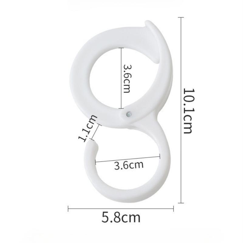 S-shaped Hook Household Windproof Card Slot Bathroom No Punching Multi-functional Hook Wardrobe Kitchen Loop Small Hook