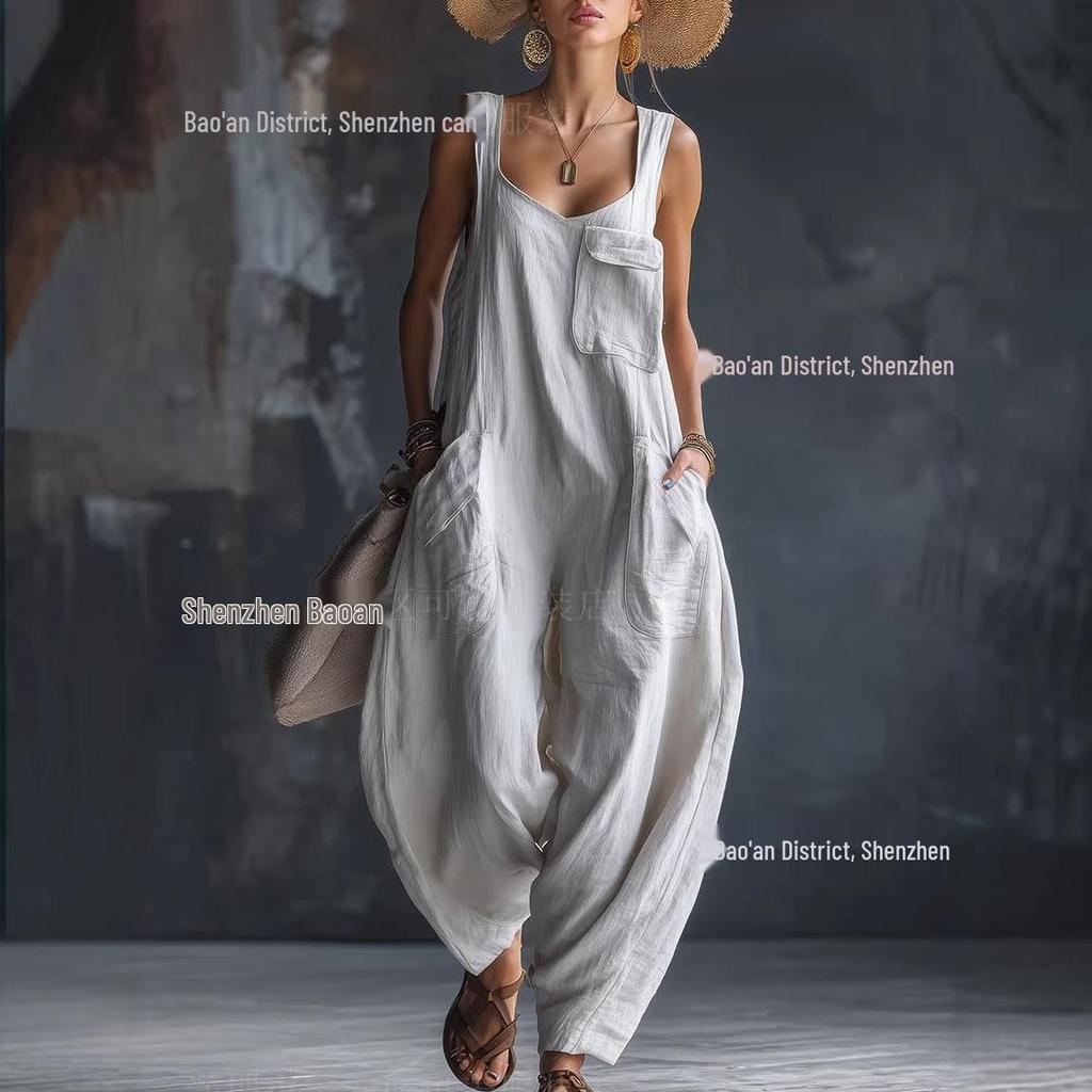 2026 Sommer Locker Lässig Träger Jumpsuit: Bequem und stilvoll für europäische und amerikanische Trends