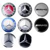 New 4PCS 56/60/63/65/68MM Car Styling Badge Wheel Hub Caps Car Tire Hubcap Sticker For Mercedes Benz AMG A B C D M S R Class GLK GLA