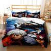 Anime King of Fighters KOF Bedding Set,Duvet Cover Comforter Bed Set Quilt Cover Pillowcase,King Queen Twin Size Boys Girls