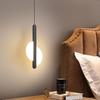 Modern Moon Eclipse Acrylic LED Pendant Light Restaurant Cafe Bar Long Pendant Lamp Sofa TV Background Wall Hanging Lamps