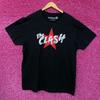 The Clash Corroded Spell Out Red Star Post Punk Band Tee Extra Large