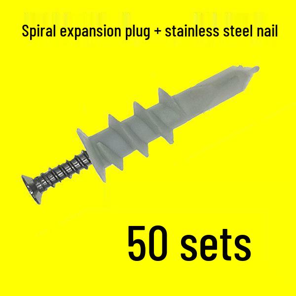 Nylon Spiral Wall Plug Screw Expansion Anchor for Plasterboard