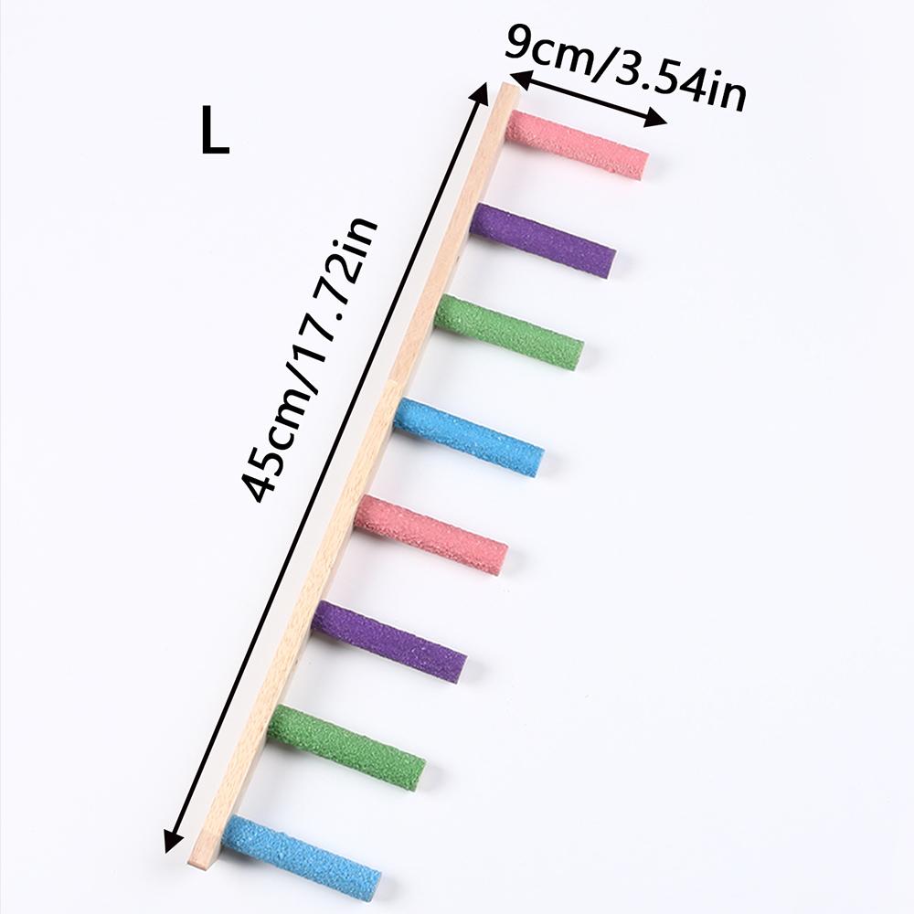 Bird Climbing Ladder Parrot Climbing Perch Stand Toys 4/6/8 Step Wooden Exercise Rack Bird Cage Accessories