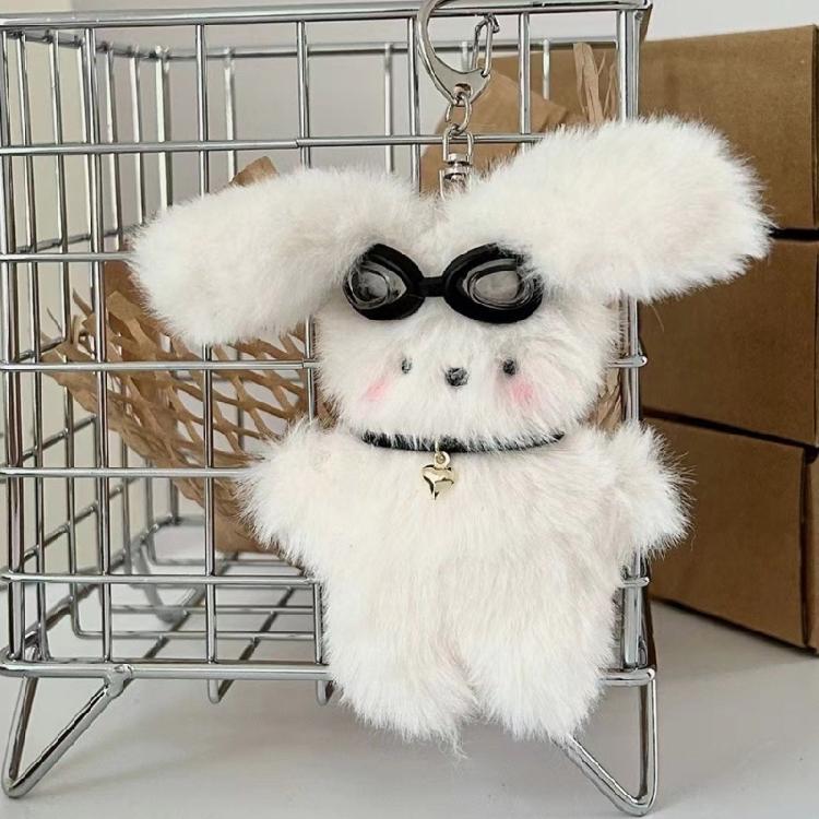 Car Interior Decoration Rearview Mirror Hanging Decor Long Eared Rabbit Ornament