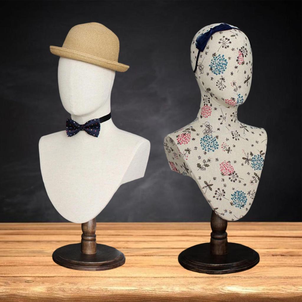 Display Model Head Mannequin Hat Stand Adjustable Height for Jewelry