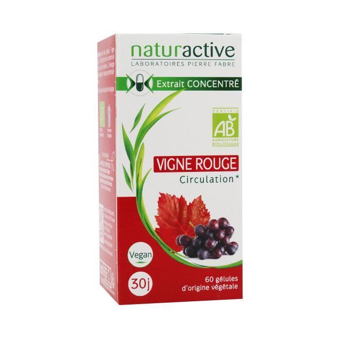 Naturactive Vigne Rouge Bio 60 Gélules Végétales