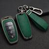SANRILY PU Leather 4/5/7/8 Button Key Fob Cover Fit for Hyundai Tucson 2024 Palisade Sonata 2023 2022 Santa fe Keyless with Leather Keychain