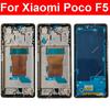 Mittelrahmen Gehäuse für Xiaomi Poco F5 Poco F5 Mittelrahmen Halter Abdeckung mit Linsenrahmen Lautstärketaste Ersatz Reparaturteile