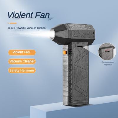 130000 RPM Fırçasız Şiddetli Turbo Fan Küçük Taşınabilir Elektrikli Saç Kurutma Makinesi Yüksek Güçlü Dış Mekan Toz Alma Üfleyicisi