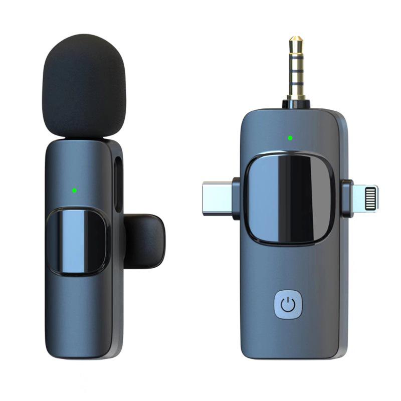 Wireless Lavalier Microphone for Phone: Mini Outdoor Recording & Live Broadcast with Noise Reduction
