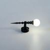 Doll Houses 1/12 Wall Lamp Miniature Brass Sconce Lamp 12V/LED