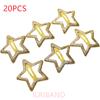 20pcs/lot 3CM Mini Star Hair Clip Kids Glitter Metal Hair Clips Barrettes Hairpins Girls Hair Accessories Headwear Styling Tools