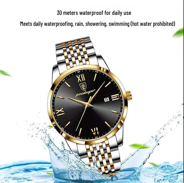 Schweizer Ultraflache Herren Luxus Wasserdichte Quarz Uhr