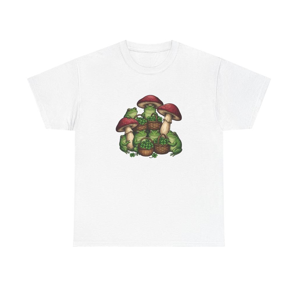 Frog Lucky Leaf Shirt St Patrick's Day Plants Gift Women Cartoon Tee Toad