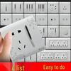 Decorative Wall Socket & Switch Module - Five-Hole Household Power Panel
