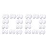 ABWR-White Mask,24Pcs Halloween Full Face Mask Blank DIY Mask Dance Cosplay Party Plain Masquerade Paper Mask To Decorate