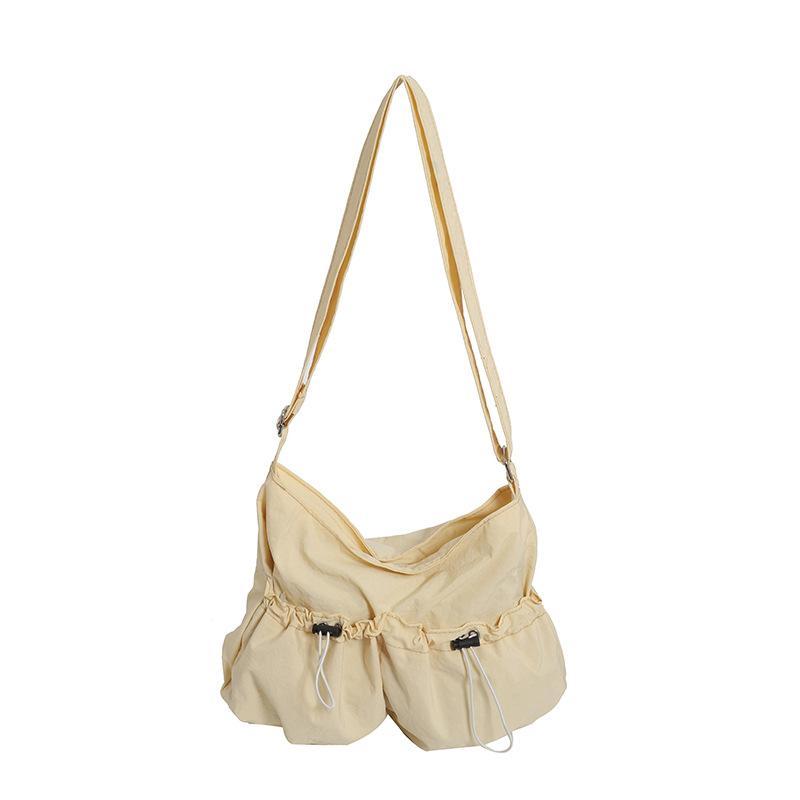 

Japanese shoulder bag functional tooling mailman bag new trendy brand street trend messenger women s bag жовтий