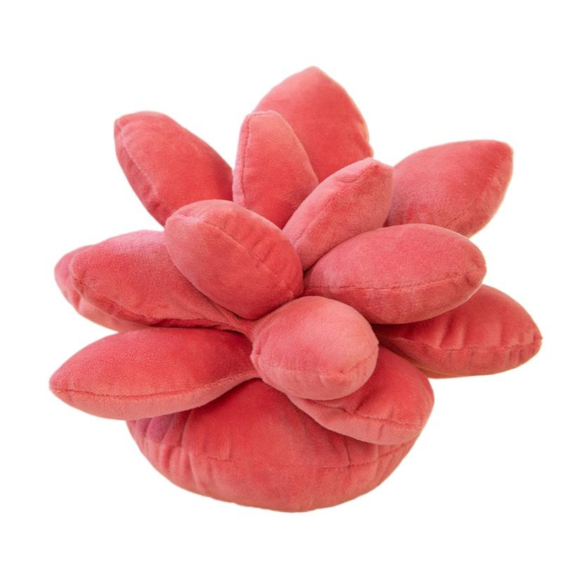 25cm Lifelike Succulent Plants Plush Stuffed Toys Soft Doll Creative Potted Flowers Pillow Chair Cushion for Girls Kids Gift