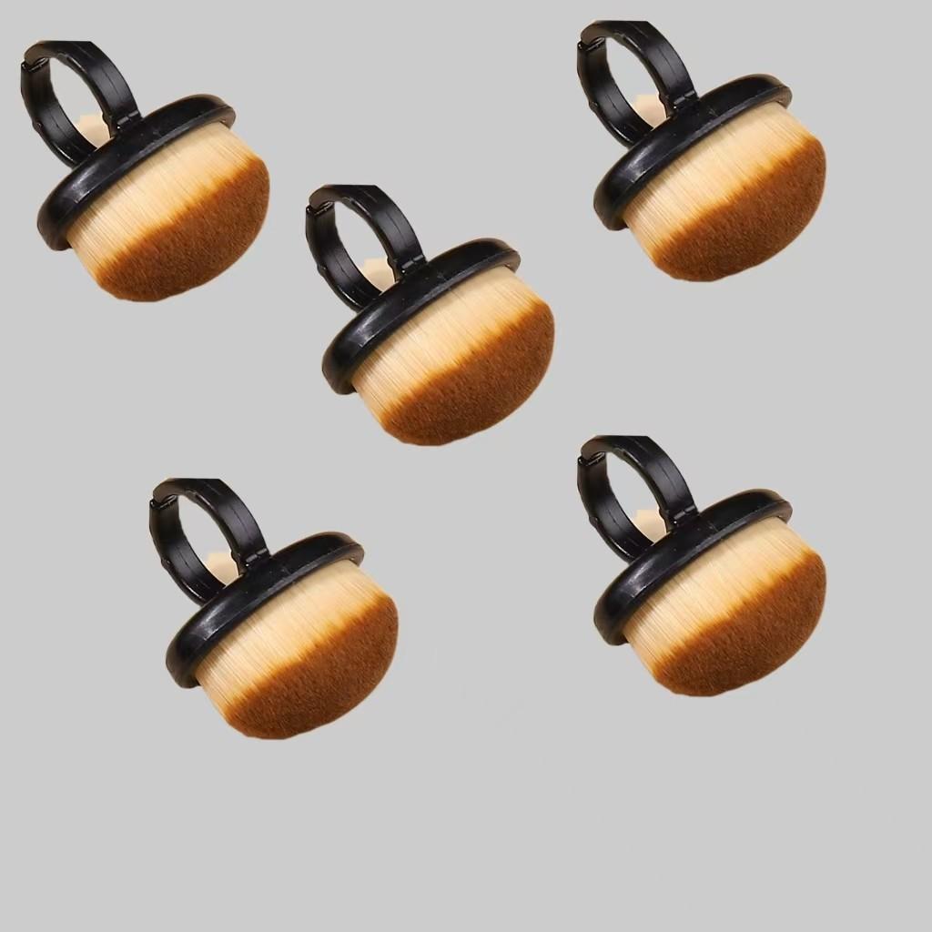 

Пластиковая щетка для ногтей с защелкивающимся кольцом, овальный инструмент для маникюра с гелем 5pcs