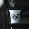 200ML White Porcelain Metal Inlay Blue and White Dragon Tea Fair Cup High End Tea Set Accessories Tea Dispenser Chahai