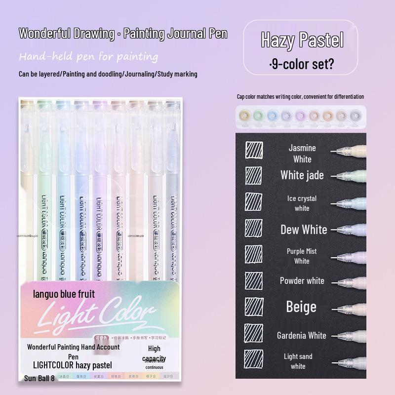 Warm Yellow Series Blue Fruit Neutral Pen: New Color for Student Planning and Children's Doodling