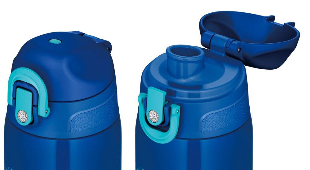 Thermos Garrafa Disney Mickey Blue Star BLS Isolada a Vácuo, 2 Vias, Mouse, 630ml/600ml, FHO-600WFDS
