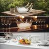 Boat-Shaped Ice Container Plastic Wine Cooler Beverage Tub Sturdy
