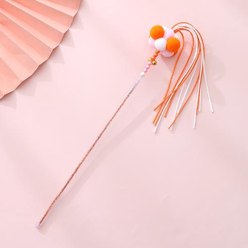 

Cat Teaser Wand Beaded Kitten Teaser Stick Spot Hair Ball Fringed Fairy Cat Stick Beaded Handmade Cat Stick Play Interactive