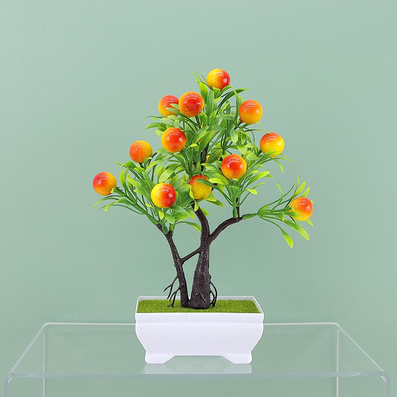 Artificial Bonsai Indoor Home Decoration with Fruit Details