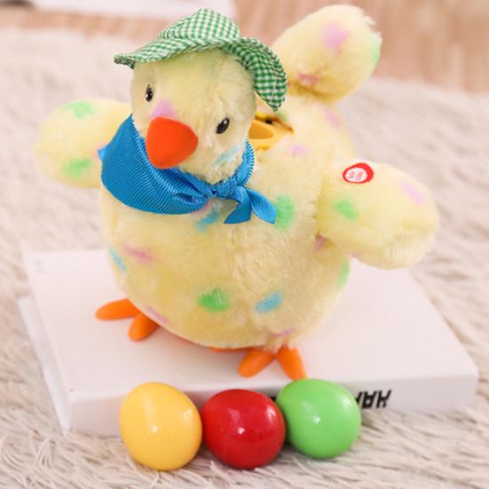 Hen Laying Eggs Toy Vivid Expression Vibrant Color Kids Toy Lays Egg Hen Toy with Music for Kids