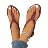 New new sandals women's flat-bottomed woven women's sandals fashion shoe style 3