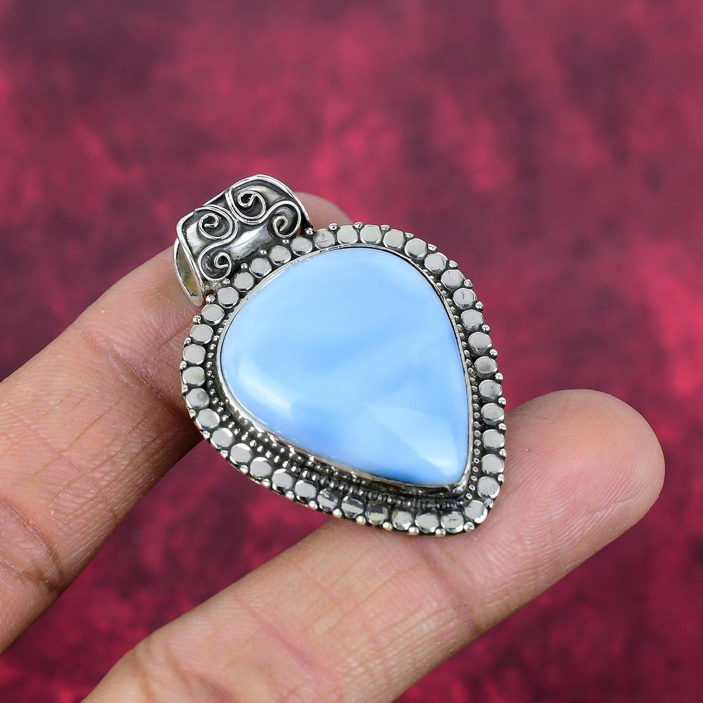Owyhee Opal Anhänger, 925 Sterling Silber Schmuck, Edelstein Anhänger, Geschenk für Sie handgemachter zierlicher Schmuck