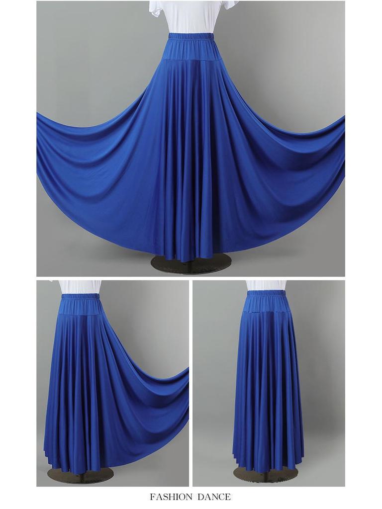 6-Meter Milchseide Ballsaalrock mit großem Schwung