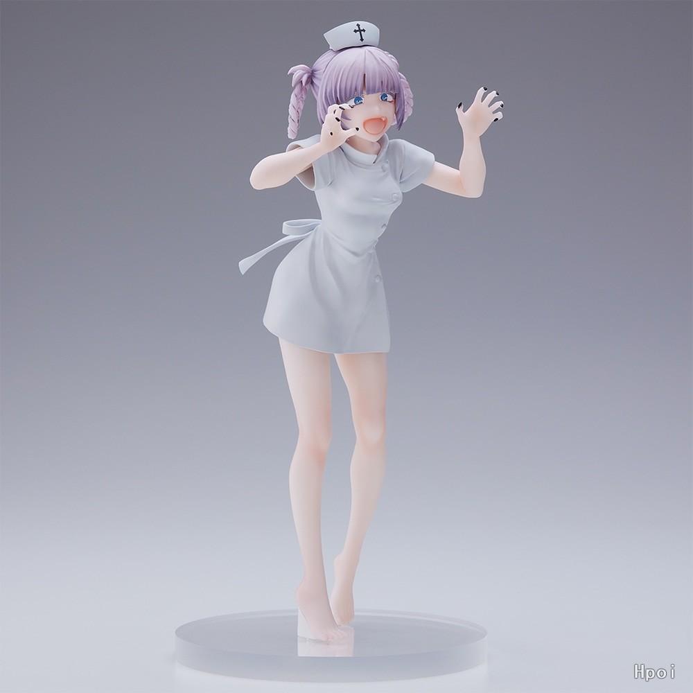 19.5CM Anime Yofukashi No Uta Nanakusa Nazuna Figure Nurses' Suit Cute Animation Model Toy Collection Decoration Ornaments PVC