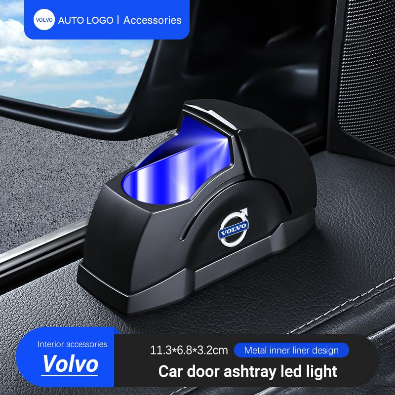 Car Ashtray Cigarette Butt Garbage Box For Volvo Xc60 Xc90 V40 V60 S60 V50 V90 S80 C40 XC40 V70 XC70 C30 EX90 C70 Rdesign