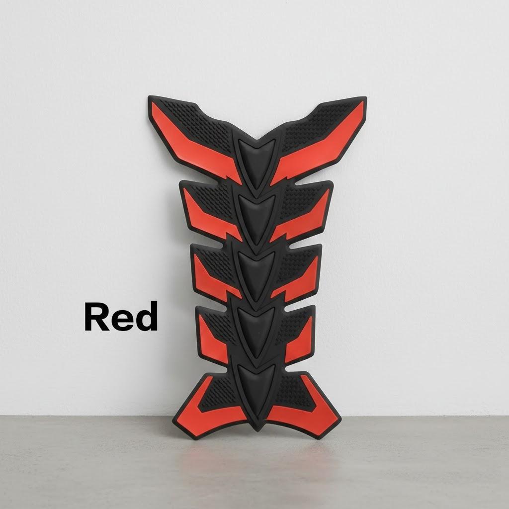 3D Motorcycle Fuel Tank Pad Sticker Decals Motorbike Devil Skull Logo Protector Fuel Racing Accessories Universal Fit красный