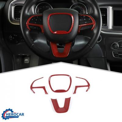 Lenkradabdeckung Zierleisten Zubehör für 15+ Dodge Challenger Charger Durango
