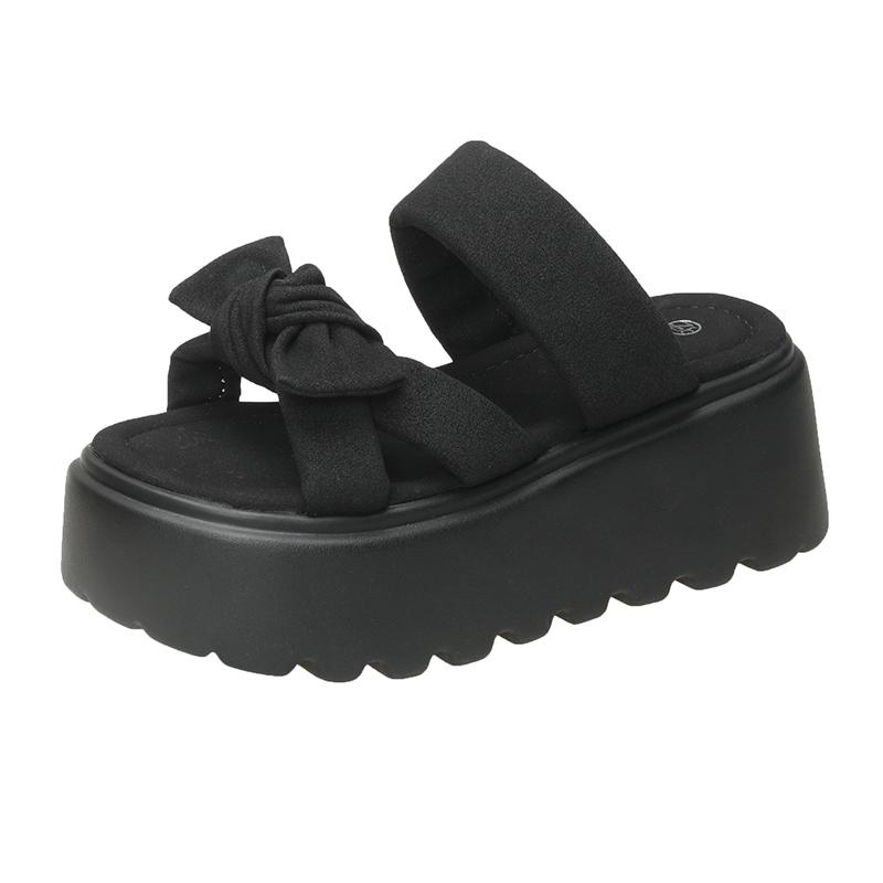 Fashion 7CM Casual Wedge Slippers Women New Summer Non Slip Platform Sandals Woman Open Toe Comfortable Female Chunky Beach Slippers