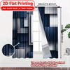2D Flat Printing  2pcs Metal Harmony Print Modern Curtains Versatile 100% Polyester Curtains Room Decor Use for Bedroom & Various