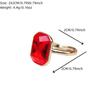 1 pièce Mode Carré Zircon Cubique Ouverture Réglable Anneaux pour Femmes Empilable Couple Anneau Bijoux Accessoires De Fête De Mariage