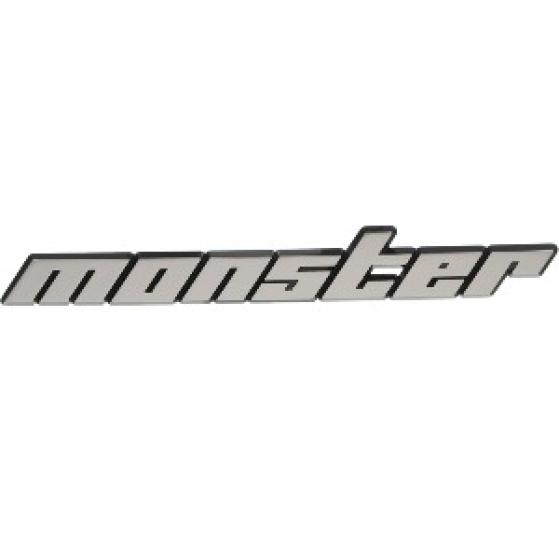 

MONSTER SPORT Plated Emblem with Pin Large ZZZE42 150×20mm серебряный