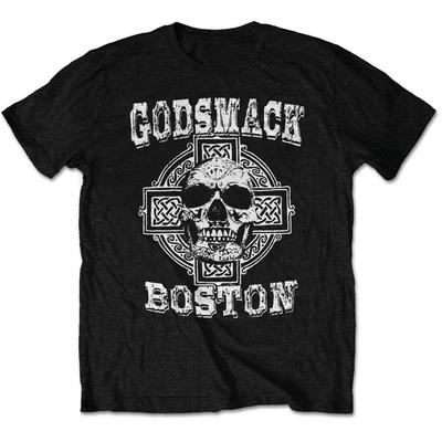 Godsmack Boston Totenkopf Slim Fit T-Shirt Medium Schwarz Unisex T-Shirt