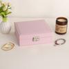 Multi-Layer Large Capacity Jewelry Organizer Box With Lock PU Leather Storage Earrings Bracelets Necklaces