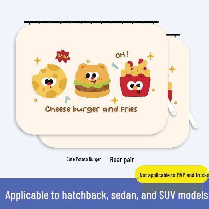 Car Window Sunshade: Sliding Rail Blackout Curtain for Baby Privacy and Sun Protection