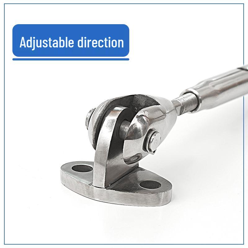 304 Stainless Steel Clothesline Wire Rope Tensioner Hook and Locking Buckle