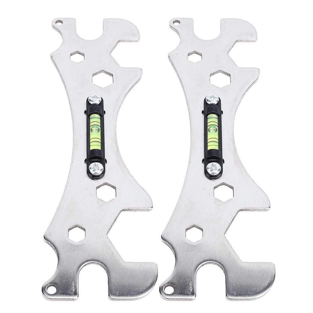 2 STÜCKE Duschschlüsselwerkzeug Multifunktional Tragbar Hohe Genauigkeit Badezimmerreparaturschlüssel für Zuhause