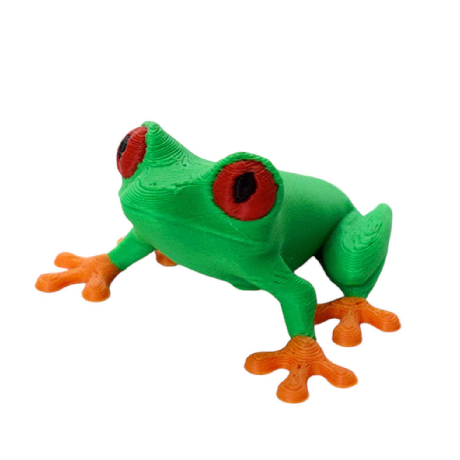 3D-Printed Poison Dart Frog Children s Decompression Toy - Creative Desktop Ornament Green